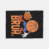 Couverture Polaire Funny Sketll Bruh Meme Saying Bro Dabbing Ll Boys (Devant (Horizontal))