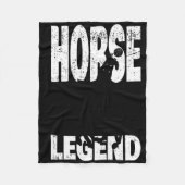 Couverture Polaire Funny Sketll - Horse Legend - Sketll Player  (Devant)