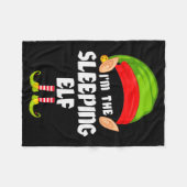 Couverture Polaire Funny Sleeng Elf Matching Family Group Pj Christma (Devant (Horizontal))