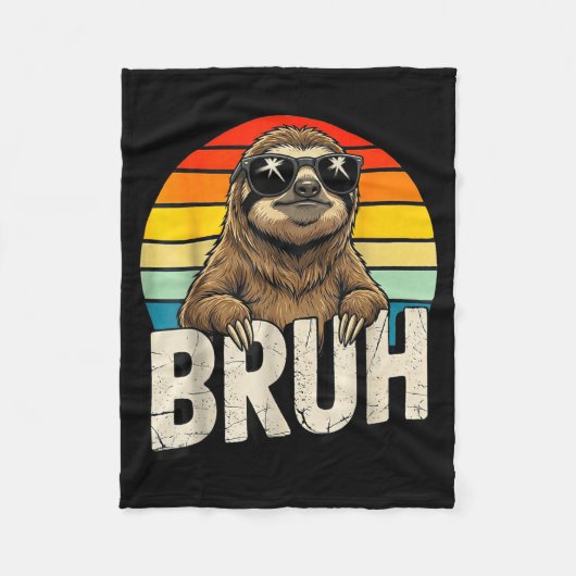 Couverture Polaire Funny Sloth Graphic Meme Lover Bruh Sloth Lovers  (Devant)
