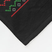 Couverture Polaire Funny Smoking Cat Meme Christmas Ugly  (Coin)