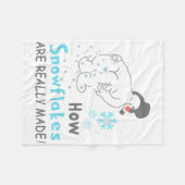 Couverture Polaire Funny Snow How Snowflakes Are Really Made (Devant (Horizontal))