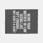 Couverture Polaire Funny Son In Law Sarcastic Humor Quote From Mother (Devant (Horizontal))