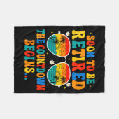 Couverture Polaire Funny Soon To Be Retired The Countdown Begins For (Devant (Horizontal))