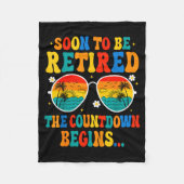 Couverture Polaire Funny Soon To Be Retired The Countdown Begins For (Devant)