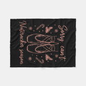 Couverture Polaire Funny Sorry Can't Nutcracker Season Funny Christma (Devant (Horizontal))