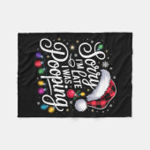 Couverture Polaire Funny Sorry I'm Late I Was Ong Xmas Lights Red San (Devant (Horizontal))
