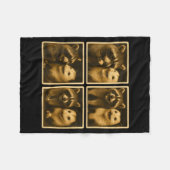 Couverture Polaire Funny Ssum And Raccoon Photobooth Selfie Trash Fer (Devant (Horizontal))