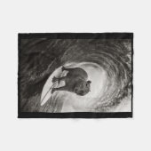 Couverture Polaire Funny Surfing Capyra Selfie On Surfboard Beach Ani (Devant (Horizontal))