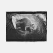 Couverture Polaire Funny Surfing Hippo Hippopotamus Selfie Safari Ani (Devant (Horizontal))