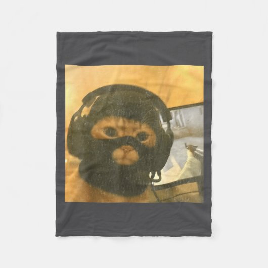 Couverture Polaire Funny Tactical Gamer Cat Meme Graphic (Devant)