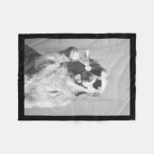 Couverture Polaire Funny Tail Dog Golden Retriever With Sungles Marti (Devant (Horizontal))