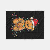 Couverture Polaire Funny Teddy Bear Christmas Graphics Lights Lover  (Devant (Horizontal))
