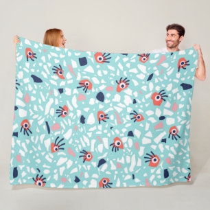 Couverture Polaire Funny Terrazzo Motif Enfants