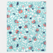 Couverture Polaire Funny Terrazzo Motif Enfants (Devant)