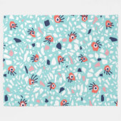 Couverture Polaire Funny Terrazzo Motif Enfants (Devant (Horizontal))