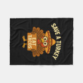 Couverture Polaire Funny Thanksgiving  (Devant (Horizontal))