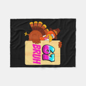 Couverture Polaire Funny Thanksgiving 67 Baseball Drip Gobble Turkey (Devant (Horizontal))