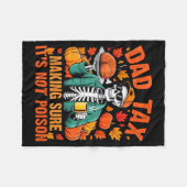 Couverture Polaire Funny Thanksgiving Dad Tax Skeleton Turkey Day Foo (Devant (Horizontal))