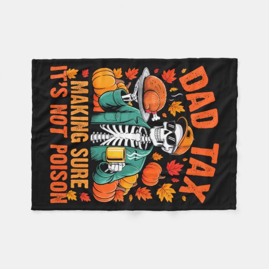 Couverture Polaire Funny Thanksgiving Dad Tax Skeleton Turkey Day Foo (Devant (Horizontal))