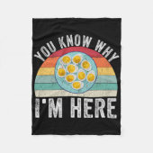 Couverture Polaire Funny Thanksgiving Deviled Eggs You Know Why I'm H (Devant)