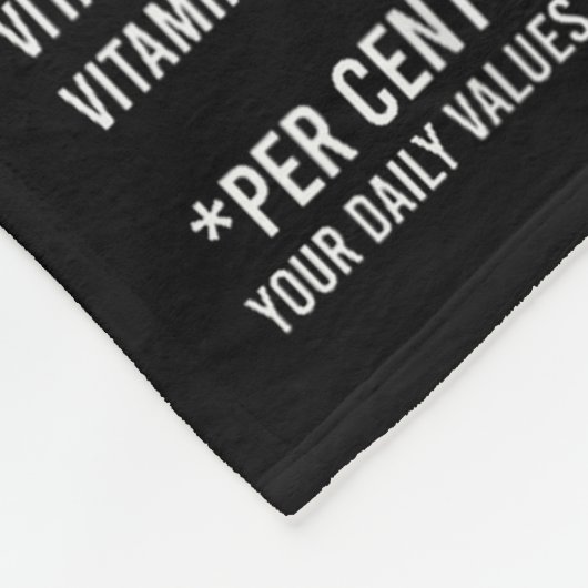 Couverture Polaire Funny Thanksgiving Food Apparel, E Nutrition Facts (Coin)