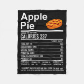 Couverture Polaire Funny Thanksgiving Food Apparel, E Nutrition Facts (Devant)
