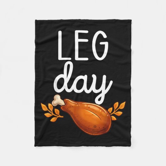 Couverture Polaire Funny Thanksgiving Leg Day Family Matching Turkey (Devant)