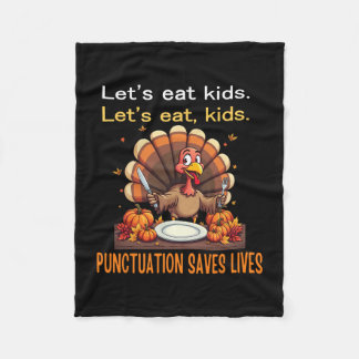 Couverture Polaire Funny Thanksgiving Teacher Turkey Lets Eat Kids Pu