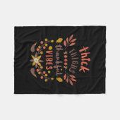 Couverture Polaire Funny Thanksgiving Thick Thighs Thankful Vibes Nat (Devant (Horizontal))