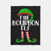 Couverture Polaire Funny The Bourbon Elf Matching Family Christmas (Devant)