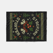 Couverture Polaire Funny The Stocking Stocking Stuffer Matching Coupl (Devant (Horizontal))