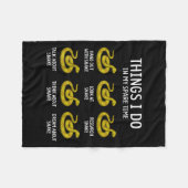 Couverture Polaire Funny Things I Do In My Spare Time Snake Animal Lo (Devant (Horizontal))