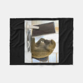 Couverture Polaire Funny Thinking Monkey Meme Office Curious Ape Brai (Devant (Horizontal))