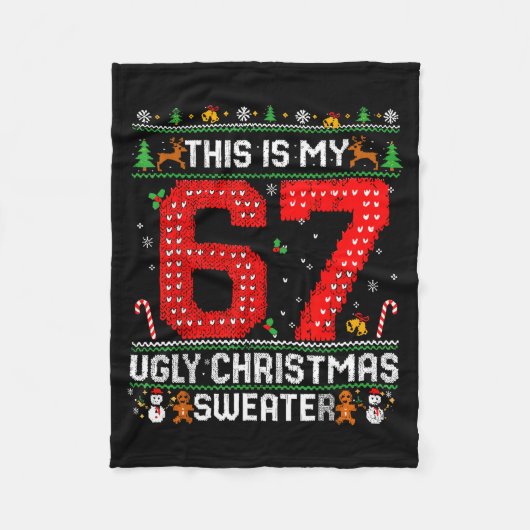 Couverture Polaire Funny This Is My 67 Ugly Christmas Sweater Xmas Ma (Devant)