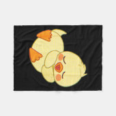 Couverture Polaire Funny Tired As Duck I Love Cute Ducklings Quote Gi (Devant (Horizontal))