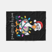 Couverture Polaire Funny Tired Goose Christmas Lights Silly Holiday F (Devant (Horizontal))