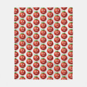 Couverture Polaire Funny Tomato Motif - Cartoon Vegetable Art (Devant)