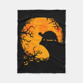 Couverture Polaire Funny Tortoise Halloween Silhouette Soky Tortoise (Devant)