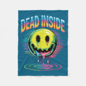 Couverture Polaire Funny Trippy Dead Inside Quote Sarcasm Meme Gothic (Devant)