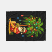 Couverture Polaire Funny Trocal Santa Christmas Tree For Men Women Ki (Devant (Horizontal))