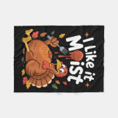 Couverture Polaire Funny Turkey I Like It Moist Thanksgiving Men Wome (Devant (Horizontal))