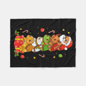 Couverture Polaire Funny Turtle Santa Elf Snowman Christmas Womens Me (Devant (Horizontal))