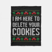 Couverture Polaire Funny Ugly Christmas Sweater Computer Geek Christm (Devant)