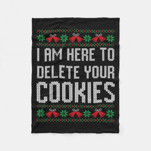 Couverture Polaire Funny Ugly Christmas Sweater Computer Geek Christm (Devant)