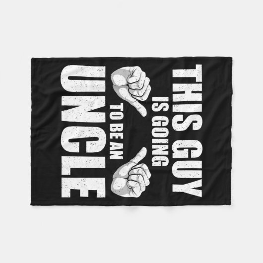 Couverture Polaire Funny Uncle Design For Uncle Men First Time Uncle (Devant (Horizontal))