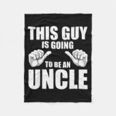 Couverture Polaire Funny Uncle Design For Uncle Men First Time Uncle (Devant)
