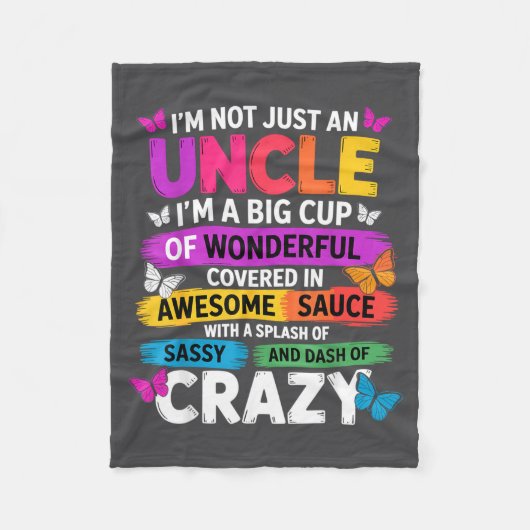 Couverture Polaire Funny Uncle Quote Sy Cool Uncle Men  (Devant)