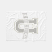 Couverture Polaire Funny University Of Hard Knocks Affirmation Colleg (Devant (Horizontal))