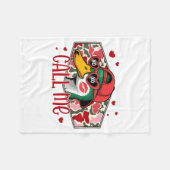 Couverture Polaire Funny Valentines Day Call Me Duck Hunting Men Wome (Devant (Horizontal))